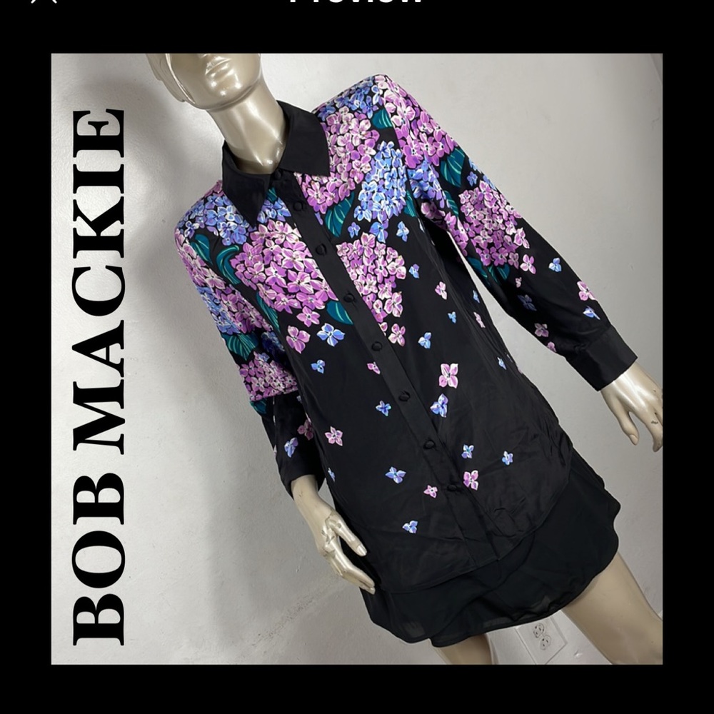 🌸BOB MACKIE SILK BLOUSE